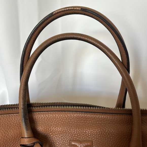 Tory Burch Thea Zip Satchel in bark - Picture 3 of 11